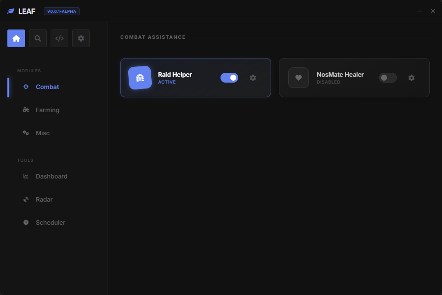 Leaf GUI Preview